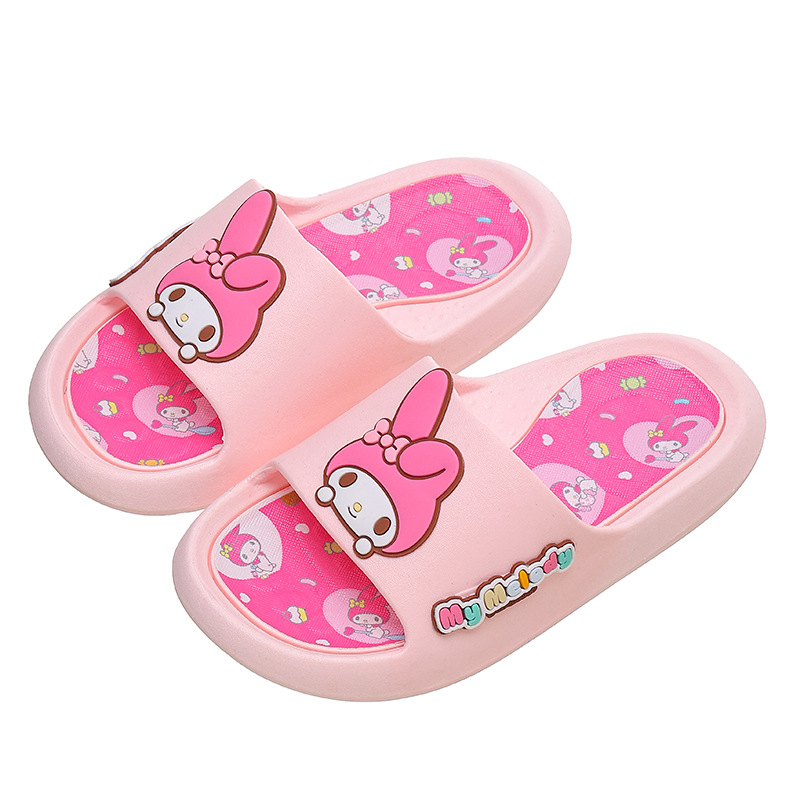 Coolomi zapatillas hogar de las mujeres baño interior baño antideslizante Fondo suave pareja hogar Sanrio zapatillas desgaste al aire libre