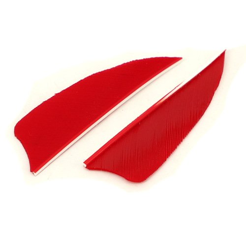 Bow and arrow hunting composite traditional arrow feathers turkey feathers 2.5 inches 3 inches shield-shaped turkey feathers