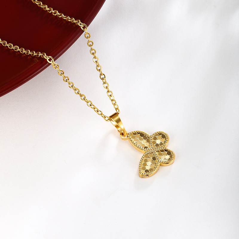 Xuping joyería 5D espejo de panal de dragón colgante colgante mariposa colgante de lujo ligero de alta calidad colgante de oro chapado