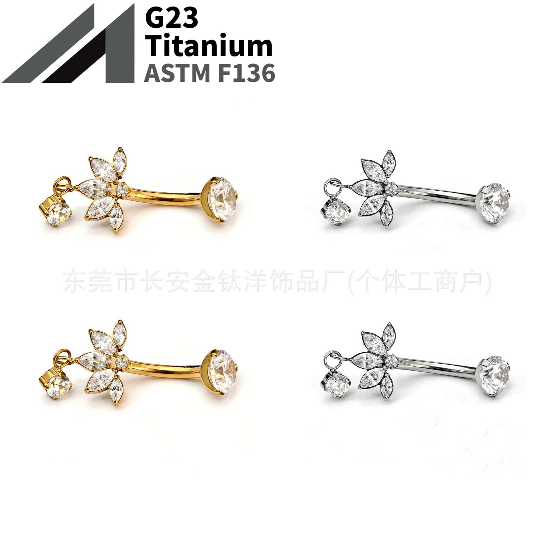 16G labret stud size and finish detail