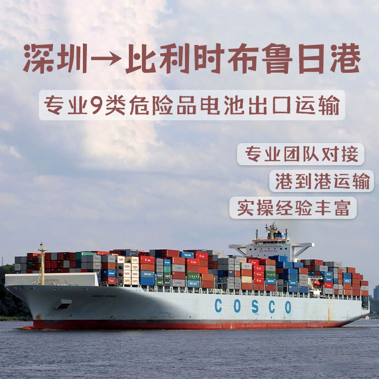 Литиевая батарея электромобиля Шэньчжэнь FCL/LCL Shipping CIF в порт Брюгге, Бельгия