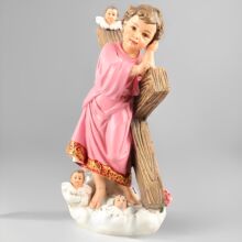 有库存的产品-21cm高神童思考桌面摆设圣诞装饰树脂工艺