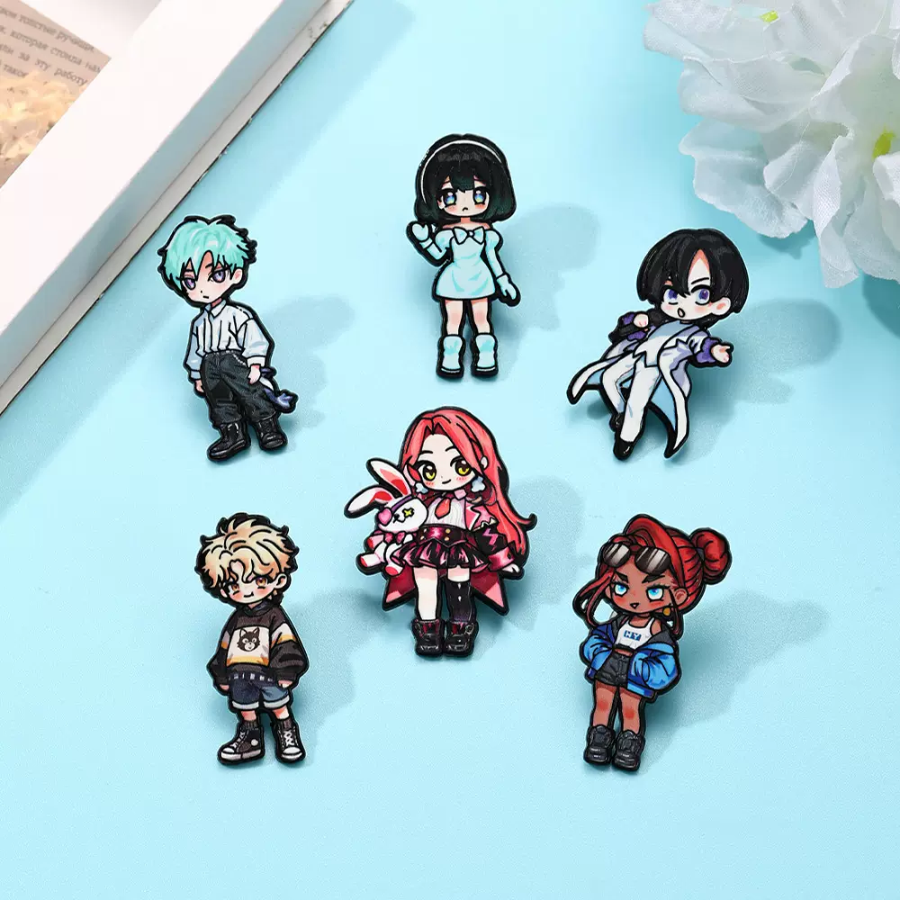 动漫系列新款金属胸针异形舞台Alien Stage 二次元人物周边徽章