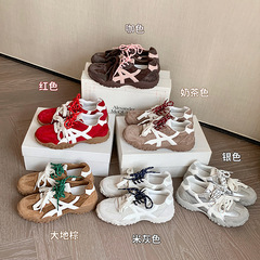 苏茵茵同款厚底老爹鞋女软底内增高百搭运动休闲阿甘鞋女德训鞋女