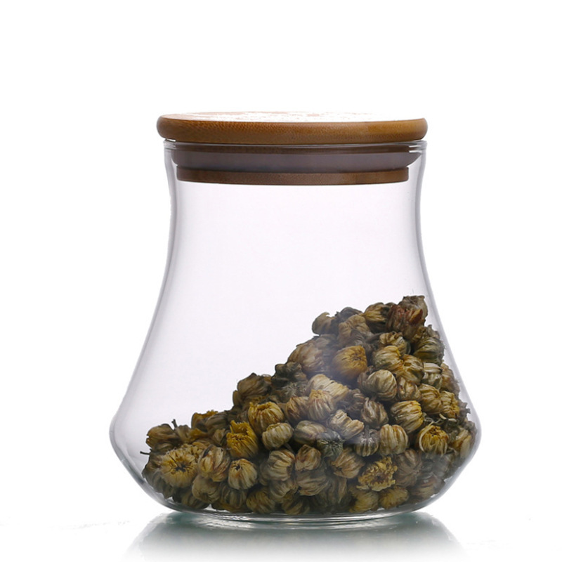 Borosilicato sellado tarro de almacenamiento de alimentos tarro hogar tarro de vidrio tarro de té transparente caramelo snack tarro suministros de cocina