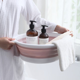 Складной пластиковый портативный маленький таз для стирки для домашнего использования для путешествий