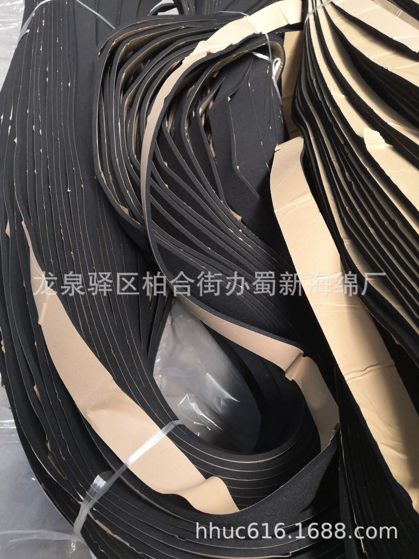 管道密封减震泡棉条/高密度闭孔橡胶海绵条/自粘密封防撞泡棉条