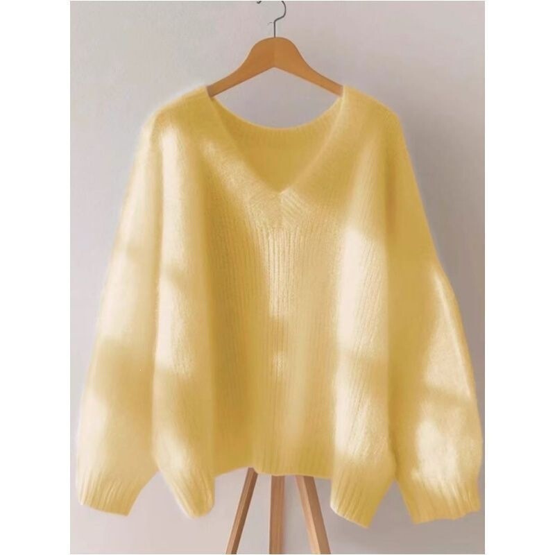 Maillard Blue Soft Knit Sweater for Women, 2026 New Style, Deep Autumn and Early Winter Wear, Lazy Top