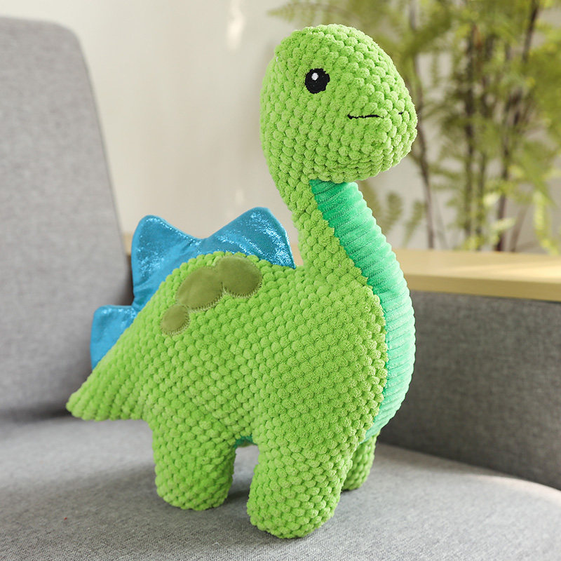 Corgi Golden Retriever lindo dinosaurio suministros para mascotas interactivo alivio tapado Juguete de perro transfronterizo sonido de felpa molar resistente a los mordiscos