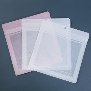 Spot Pet Clothing Ziplock Bag Cute Cartoon Bear Bone Bag Dustproof Plastic Transparent Self-Sealing Packaging Bag