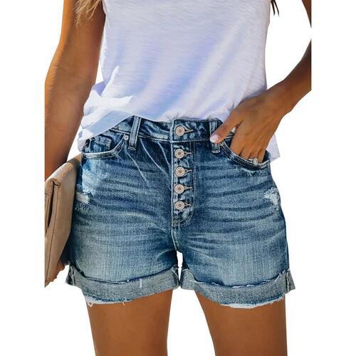 Women's Casual Denim Shorts Summer Jeans Stretchy Hot Short