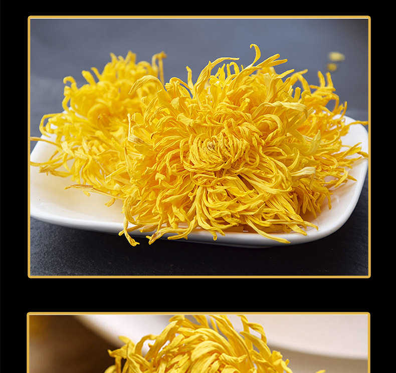 Golden Silk Imperial Chrysanthemum Flower Tea Dried Yellow Chrysanthemum Blossoms 20g Yunnan Herbal Tea preparation