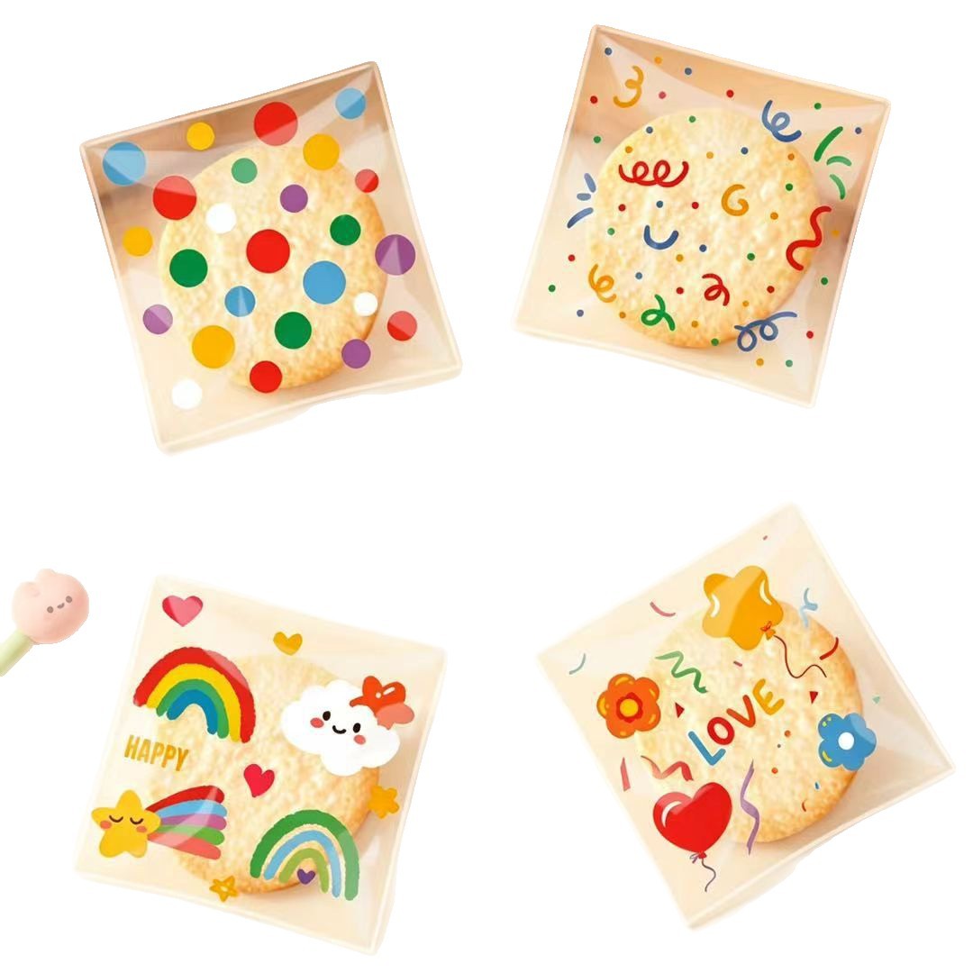 Bolsa Autoadhesiva de Embalaje para Cumpleaños, OPP, Autoadhesivo, para Galletas y Dulces