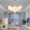 Moon, Scandinavian creative ceiling lamp for living room for bedroom for children's room, 3D