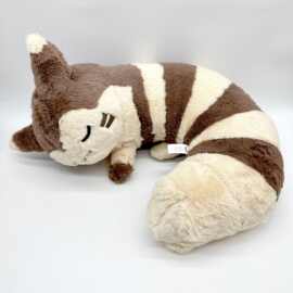 跨境新款 Furret plush 大尾立颈枕毛绒玩具 毛绒玩具公仔