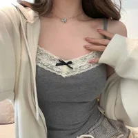 Женский топ Pure Desire Sweet Girl с подкладкой для груди и кружевным коротким топом без рукавов