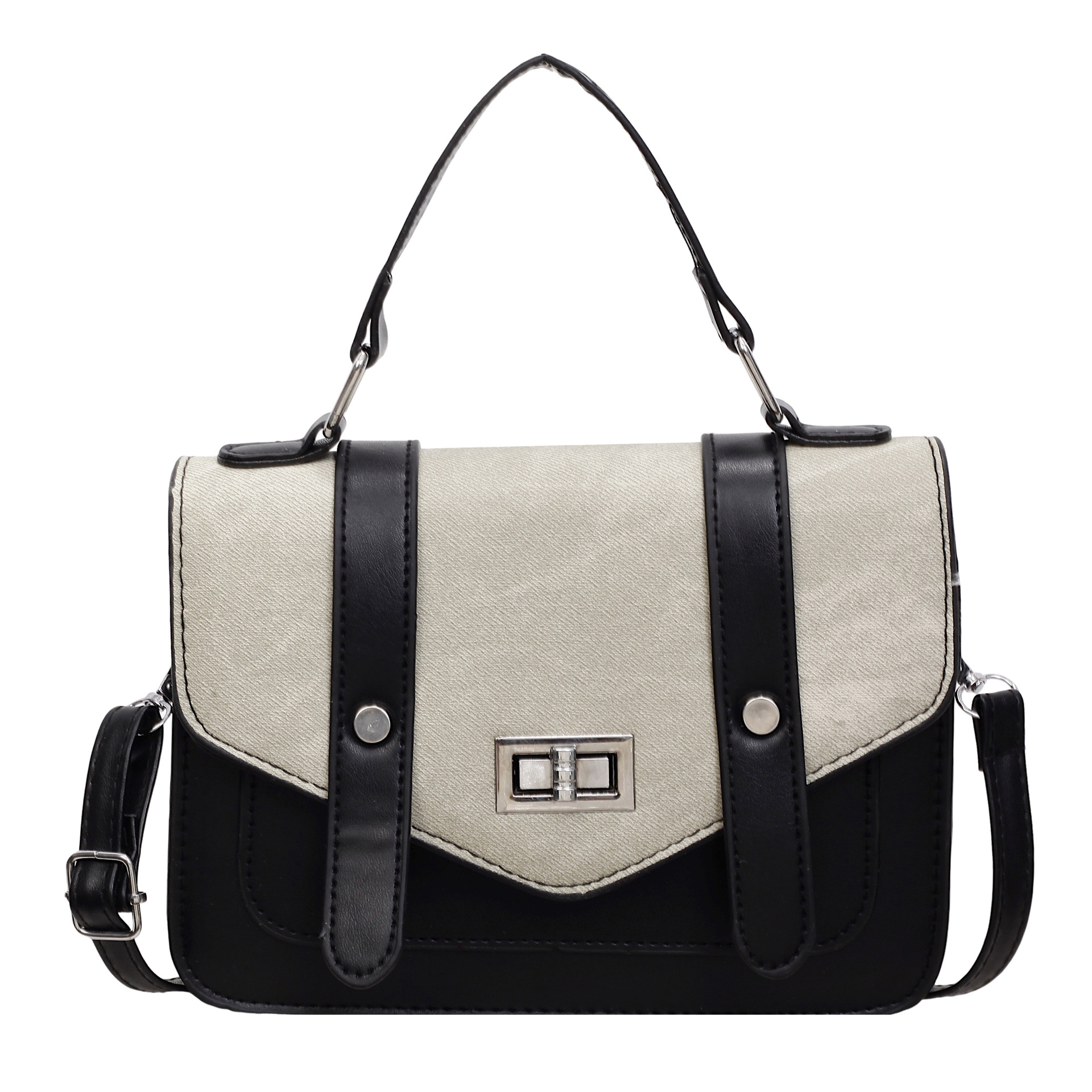 Casual bolso cuadrado simple 2026 nueva moda de color de gran capacidad de transporte de hombro bolso de mano mujer