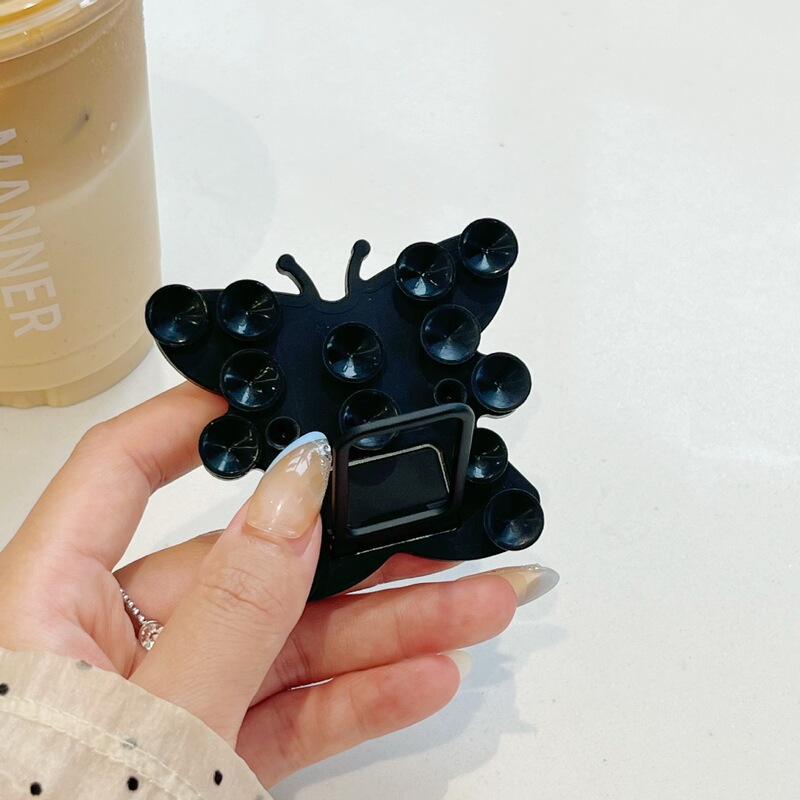 新しいシリコン吸盤携帯電話ホルダー怠惰なアーティファクトポータブルバタフライオールインワンユニバーサル折りたたみデスクトップホルダー卸売|undefined