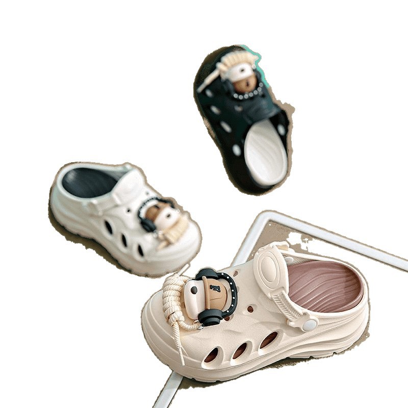 2025 nuevos zapatos con agujeros para mujer verano antideslizante y transpirable eva pisando mierda en la playa Baotou zapatos de jardín para mujer