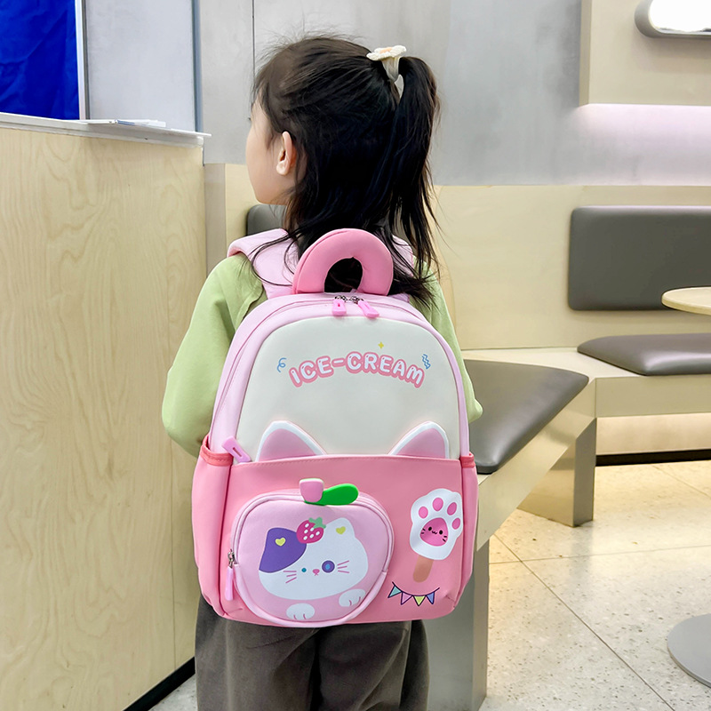 Caricatura lindo animal pequeño, mochila para niños y niñas, mochila infantil infantil, nueva mochila infantil transfronteriza