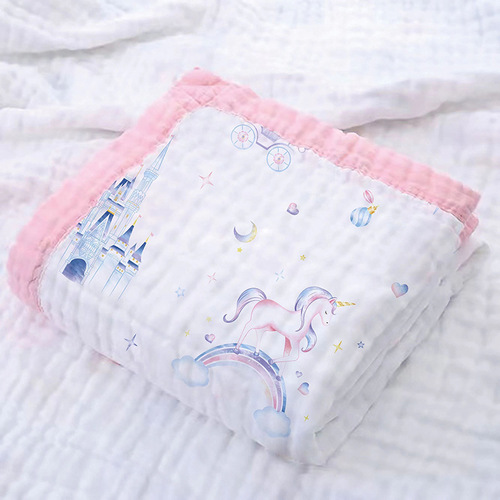 Factory direct supply of baby quilts, spring, autumn and summer blankets, newborn blankets, gauze wraps, children's bath towels