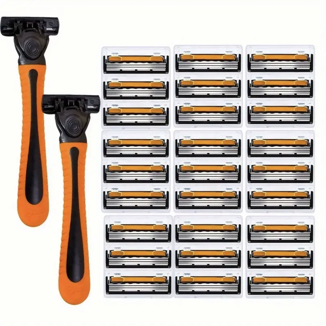 Yellow blade, men's razor