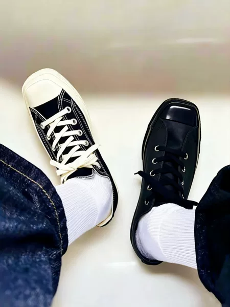 All Star Squaretoe Japan Exclusive New Square Toe Series Canvas Shoes Low-Top Unisex Style