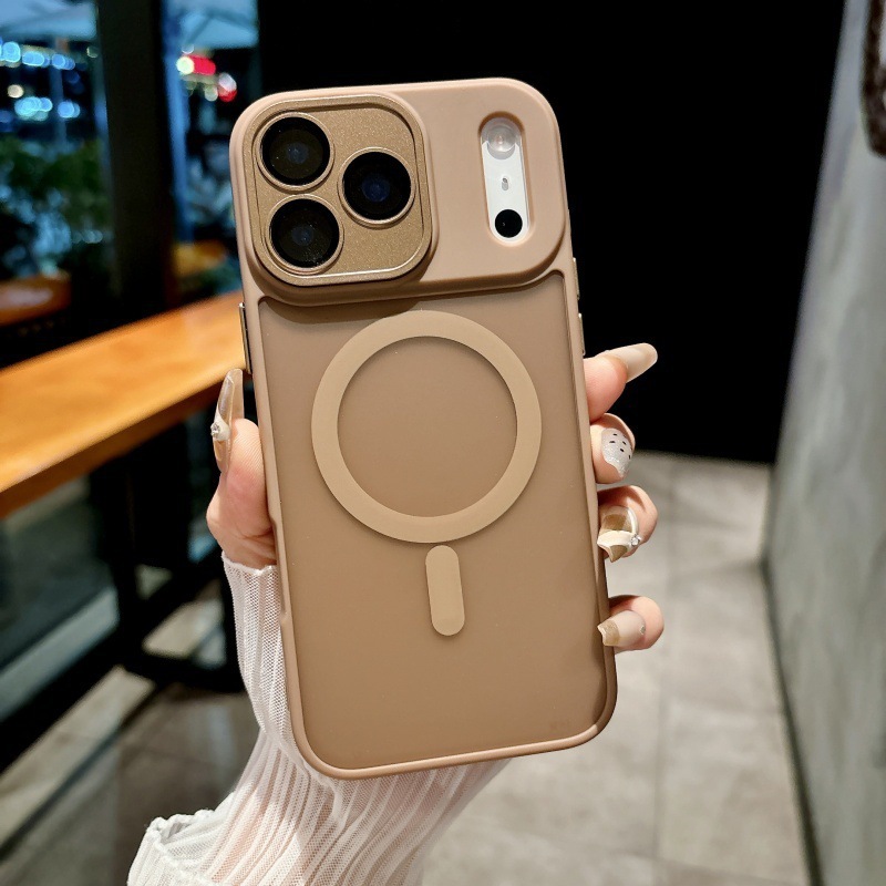 适用iPhone17PROMAX跨境专供雅盾肤感磁吸手机壳苹果16全包镜头膜|undefined
