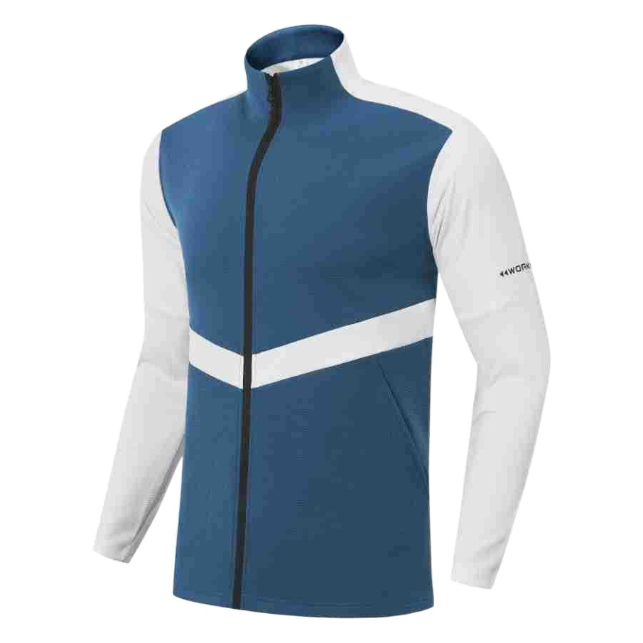 Deportes al aire libre ropa casual abrigo de secado rápido para hombres y mujeres ropa de tenis fitness Top moda collar cremallera manga larga Otoño e Invierno