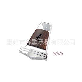 吉他配件 铬色镶玫瑰木拉线板