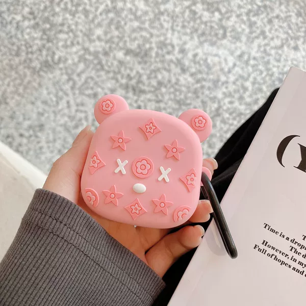 Pink bear head