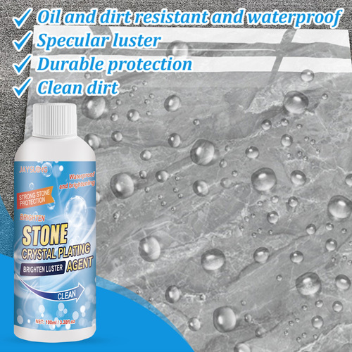 Jaysuing stone crystal plating agent kitchen quartz stone tile countertop scratch repair cleaning stain brightener