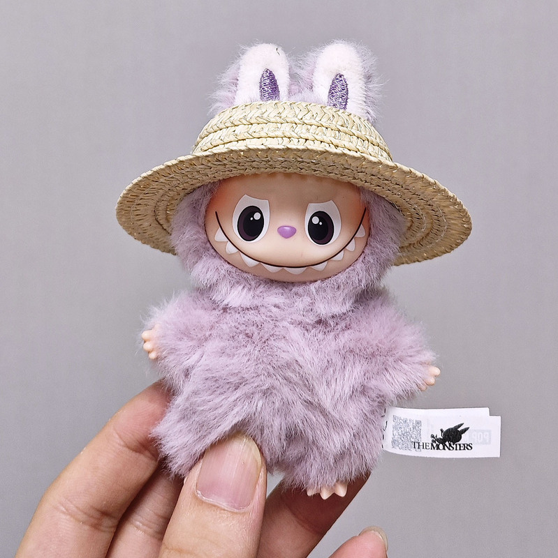 仅娃衣】迷你草帽4代拉布布草帽10cm玩偶服饰编织草帽labubu4.0|undefined