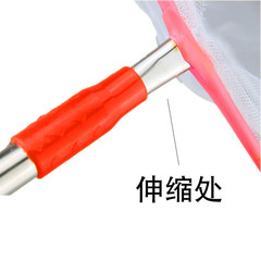 Stainless steel telescopic fish net, small fish tank hand net, goldfish net bag, fishing tool, aquarium supplies, fishing