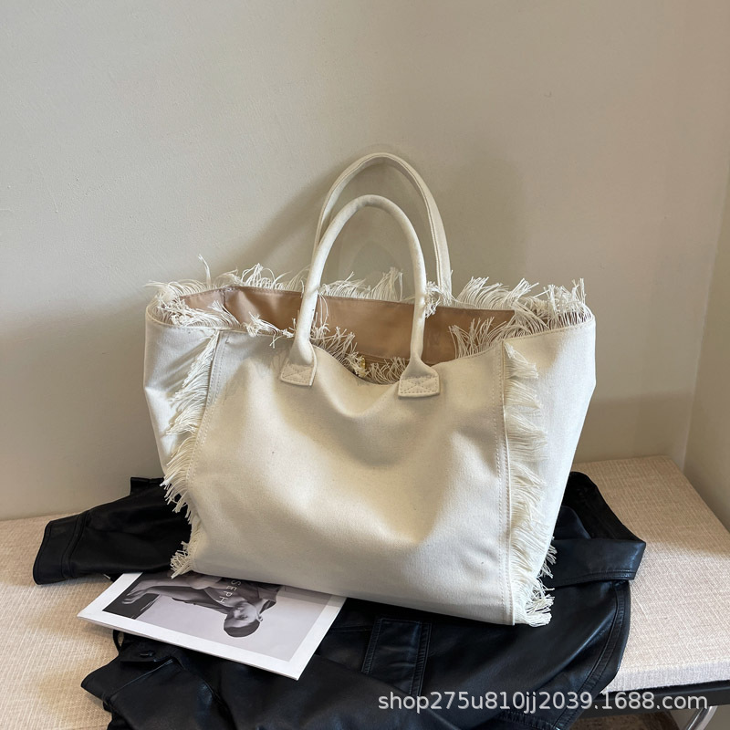 Bolsa de lona portátil con bordas personalizadas logotipo de alto nivel bolso especial bolso de mujer de viaje de gran capacidad bolso de bordas image 8