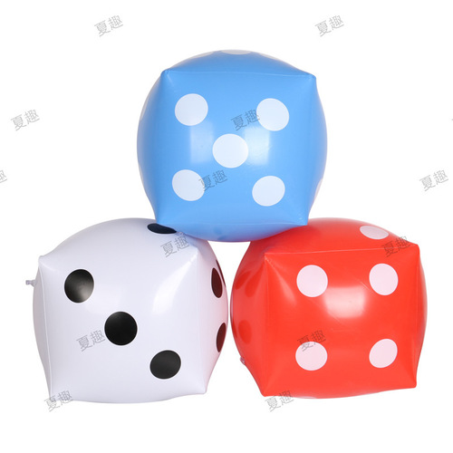 Supply of event inflatable dice PVC blowing dice KTV party toys inflatable toy sieve
