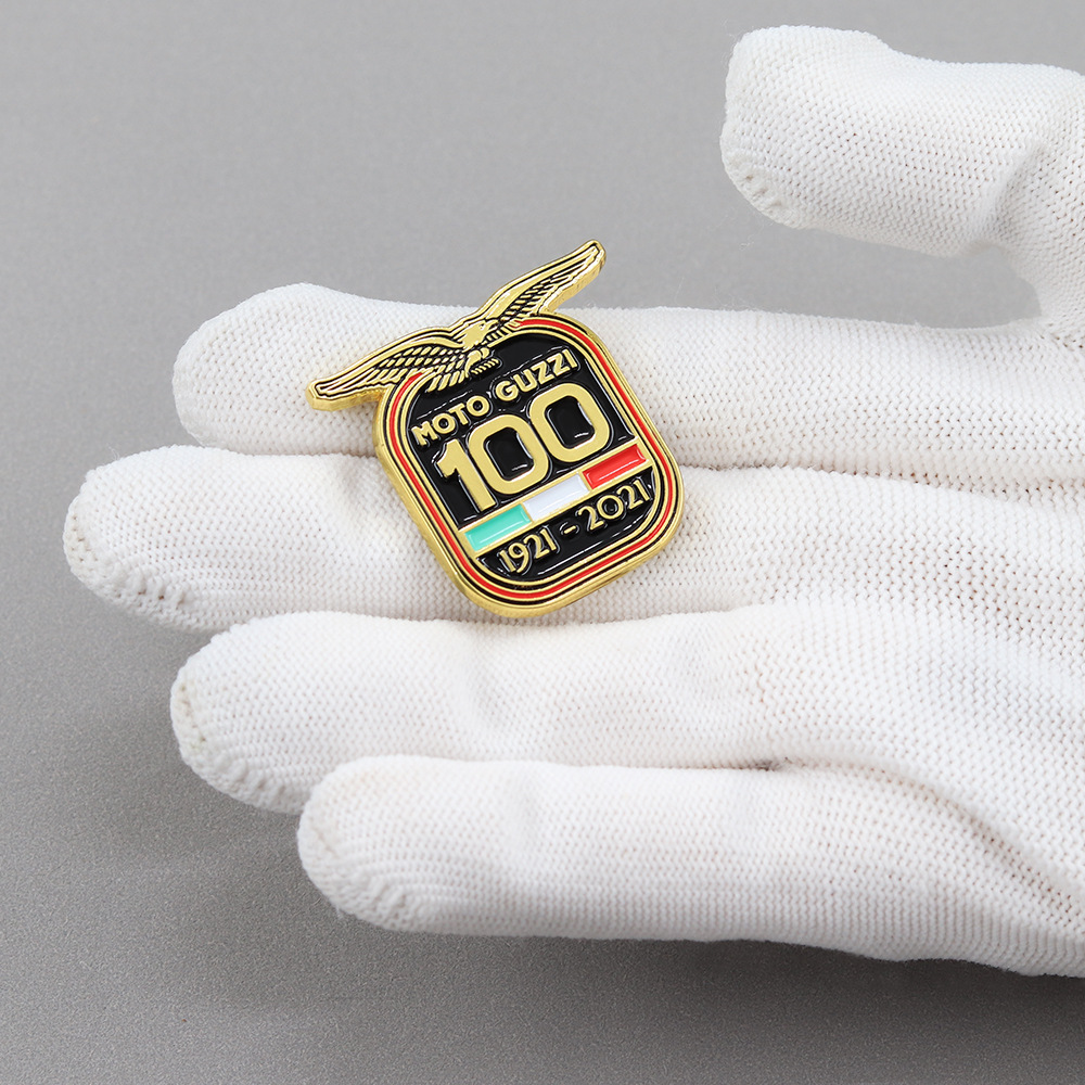 Moto Guzzi Brooch 100Th Anniversary Enamel Pin Eagle Badge Motorcycle Enthusiast Gift Accessories
