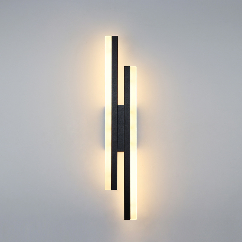 Moderna lámpara de pared de cabecera minimalista sala de estar TV fondo pared pasillo pasillo sofá lámpara de pared simple estilo nórdico