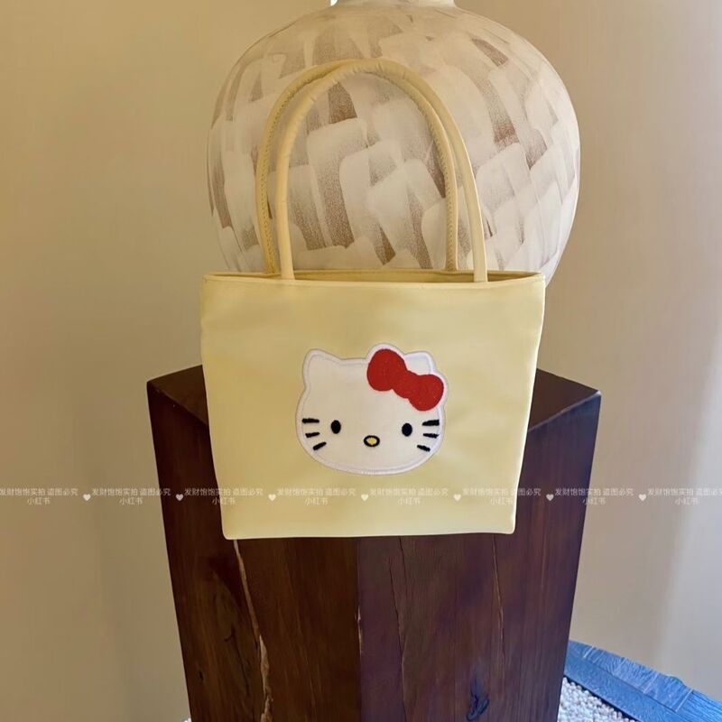 ハローキティ刺繍ドーパミンハンドバッグ新しいかわいいカジュアル多用途超かわいいサマーバッグ|undefined