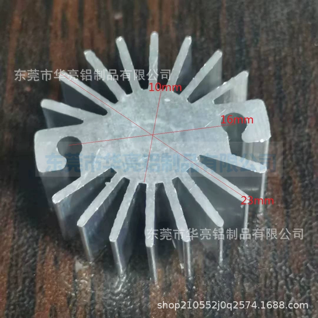 В наличии диаметр 23 мм радиатор подсолнечника LED 1W 2W LED радиатор