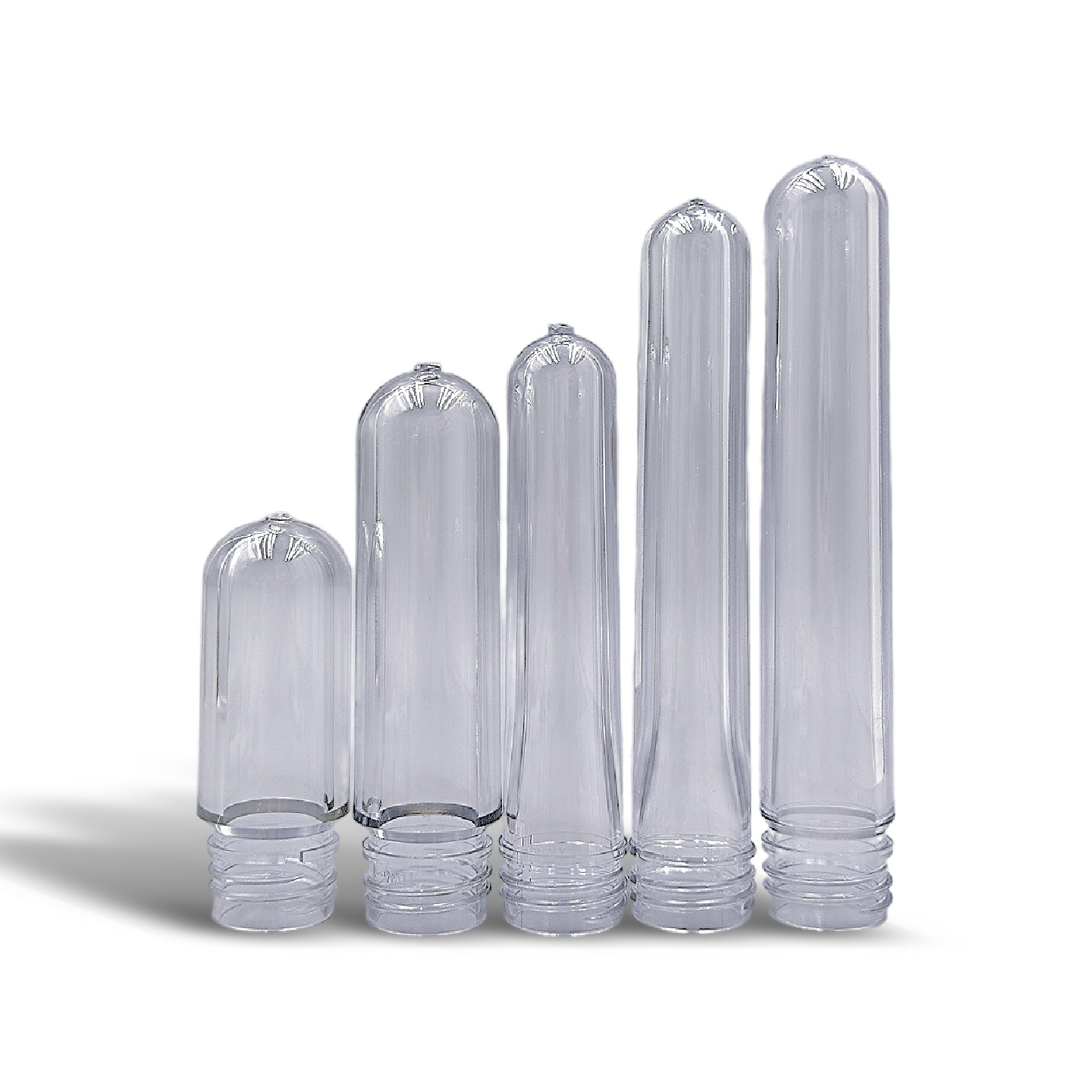 Botella en blanco de PET 24 dientes serie de botella en blanco especificaciones completas / color personalizado / fábrica cosméticos tubo en blanco