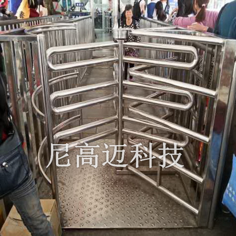 供应单向梳形门匝拦杆立式旋转门单边通道半高转闸车站出口自由门