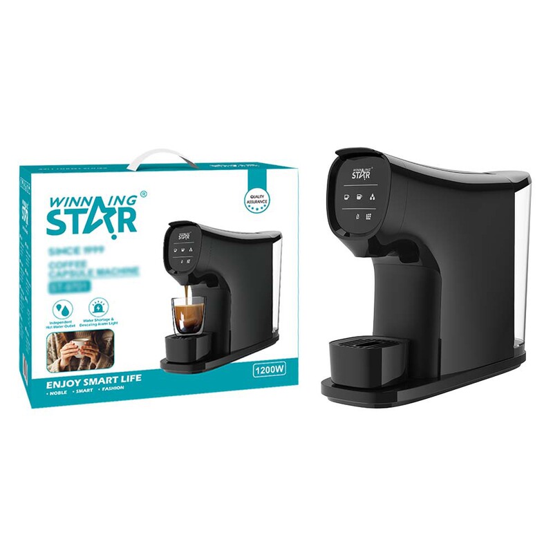 Winning Star British European standard Italian water pump 1200W touch screen single system multi-waterway capsule coffee machine