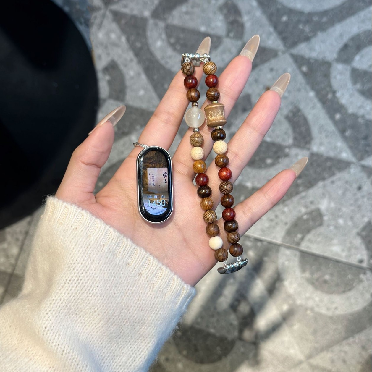 Suitable for millet bracelet 8 strap new millet 9/7/6 Chinese beaded luminous multi-treasure wristband sports smart