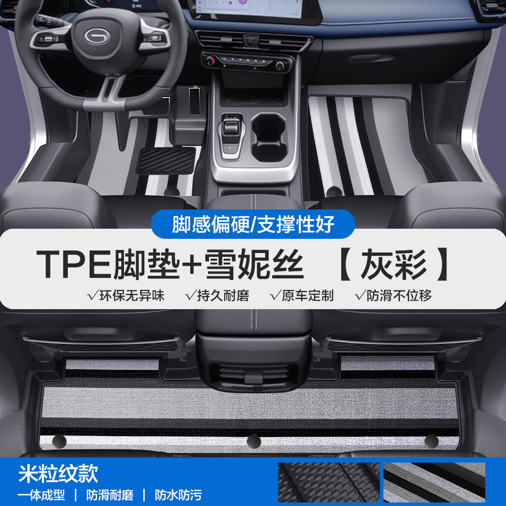 E8 Emkoo Emzoom, Chuanqi Universal Foot Pad - grain-pattern-tpe-floor-mats-gray-colorful-shernice