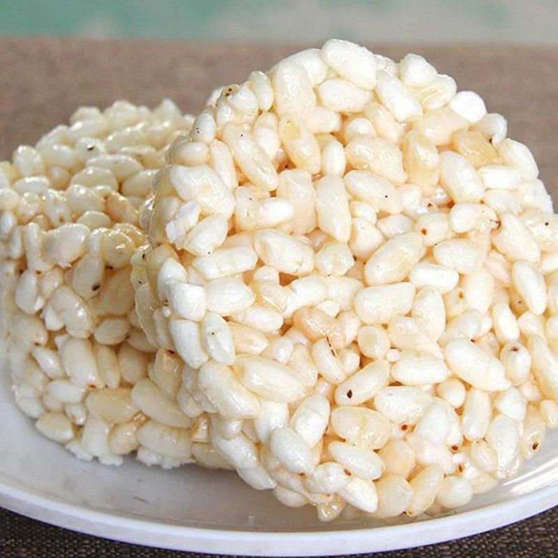 Free Shipping No Sucrose Rice Flower Coarse Grain Snack Rice Crisp Nostalgic Childhood Puffed Rice Cake