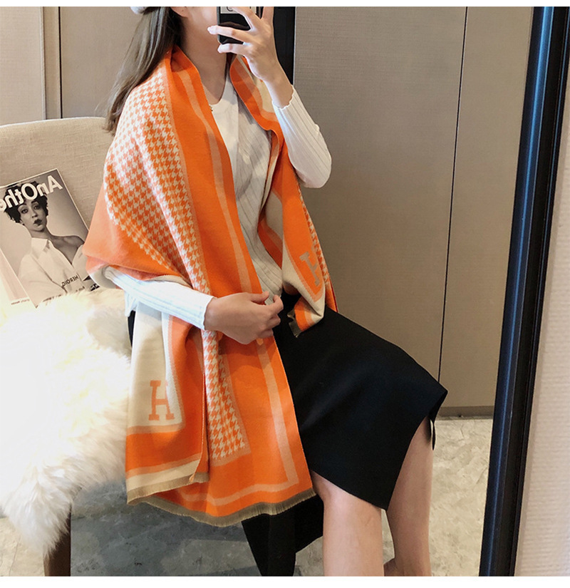 H Houndstooth 오렌지