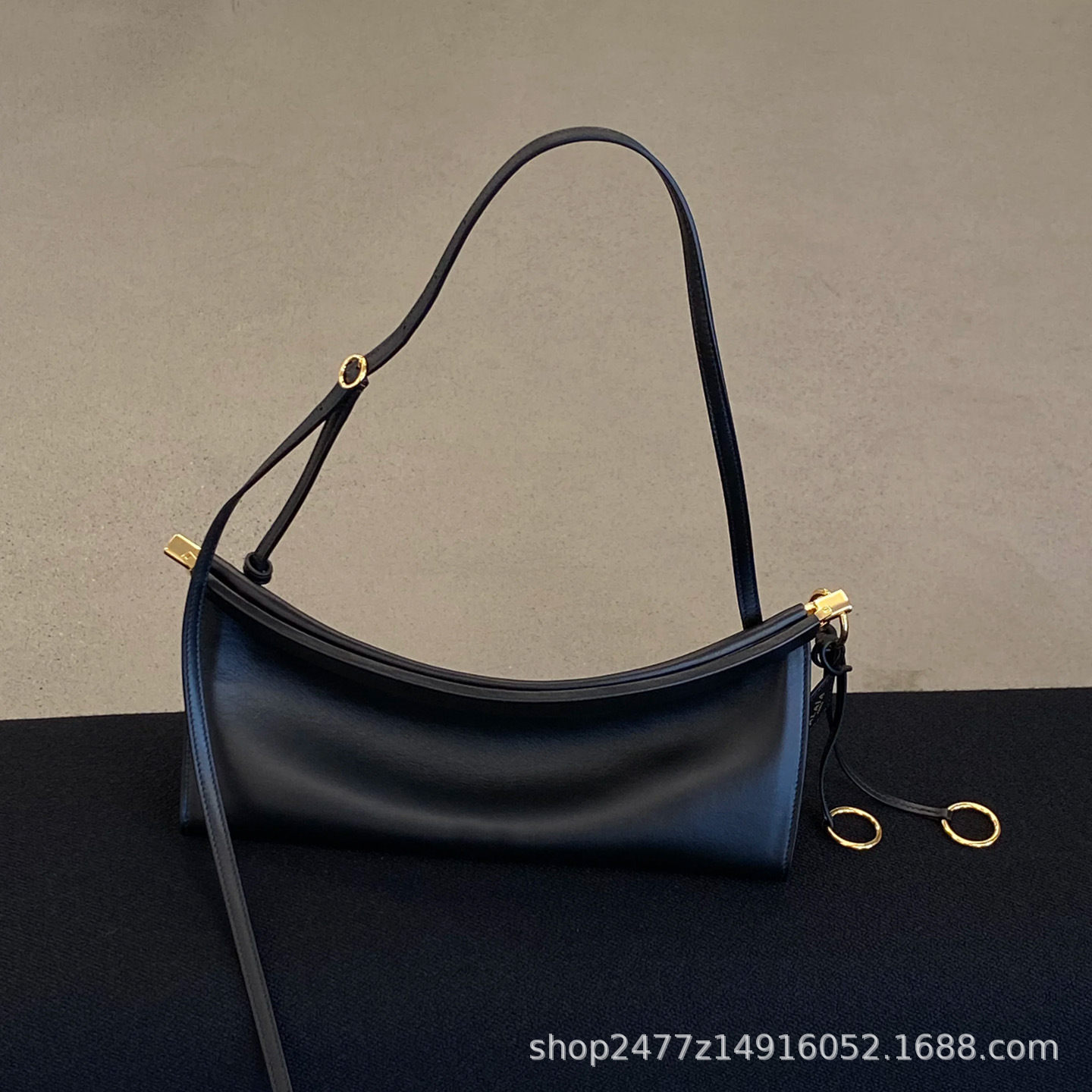 Niche Design New Genuine Leather Clasp Bag Retro Baguette Bag Luxury Underarm Bag Simple Versatile Crossbody Bag For Women - Thumbnail 5