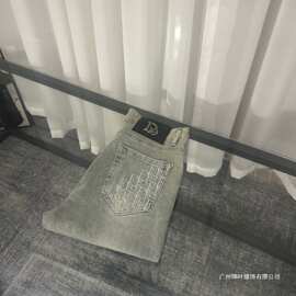 2025新款潮牌时尚百搭潮流修身网红同款春夏男牛仔裤图片色现货棉