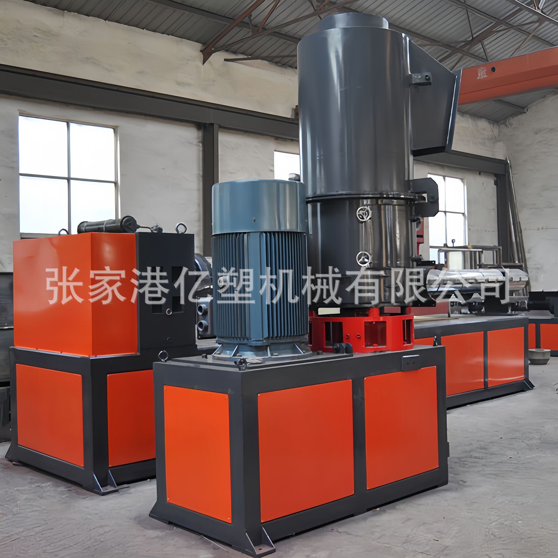 PE薄膜压实仓造粒生产线 薄膜压缩造粒设备 塑料造粒设备